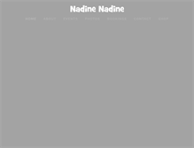 Tablet Screenshot of nadinenadine.com